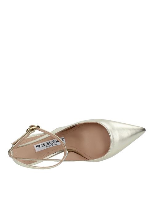 Décolleté Slingback modello 6495-2 in pelle FRANCESCO SACCO | 6495-2PLATINO